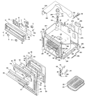 Section Diagram and Parts List for JKC06G*J3  General Electric Wall Oven