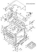 UPPER OVEN PARTS Diagram and Parts List for JKP27G*J3  General Electric Wall Oven