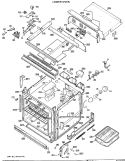 LOWER OVEN Diagram and Parts List for JKP61G*J3  General Electric Microwave Oven Combo