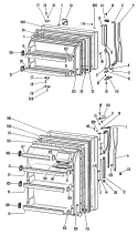 Section Diagram and Parts List for TBF14DGR  General Electric Refrigerator