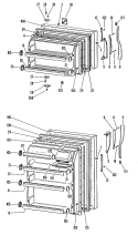 Section Diagram and Parts List for TBF14SGRR  General Electric Refrigerator