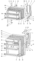 Section Diagram and Parts List for TBF16VGB  General Electric Refrigerator
