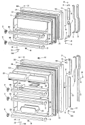 Section Diagram and Parts List for TBX18ZKBR  General Electric Refrigerator