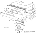 Section Diagram and Parts List for JHP63G*J3  General Electric Range