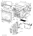 Section Diagram and Parts List for JHP63G*J3  General Electric Range