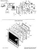 WIRING MATERIAL Diagram and Parts List for JKP68G*K1  General Electric Microwave Oven Combo