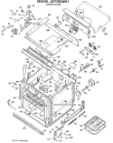 LOWER OVEN Diagram and Parts List for JKP78G*K1  General Electric Microwave Oven Combo