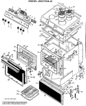Part Location Diagram of 31-0499 GE INSTALL INSTRUCTIONS