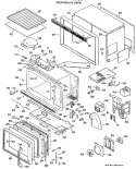 MICROWAVE OVEN Diagram and Parts List for JKP62G*K1  General Electric Microwave Oven Combo