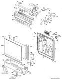Part Location Diagram of WD34X0680 GE ESCUTCHEON