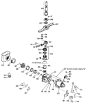 Section Diagram and Parts List for GSD3000W01  General Electric Dishwasher