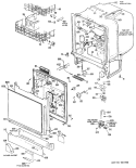 Section Diagram and Parts List for GSD580G-02  General Electric Dishwasher