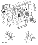 Section Diagram and Parts List for A2B388DCALR2  General Electric Air Conditioner
