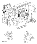 Section Diagram and Parts List for A2B683EPAS1Y  General Electric Air Conditioner