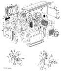 Section Diagram and Parts List for A2B683EVASW2  General Electric Air Conditioner