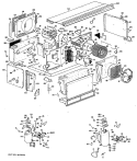 Section Diagram and Parts List for A2B588EPFSQ2  General Electric Air Conditioner