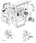 Section Diagram and Parts List for A3B588DAASQ2  General Electric Air Conditioner