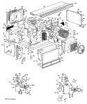 Section Diagram and Parts List for A2B583EPASQ2  General Electric Air Conditioner