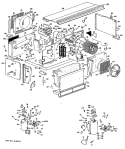 Section Diagram and Parts List for A2B688EPASW2  General Electric Air Conditioner