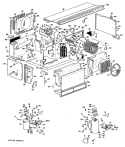 Section Diagram and Parts List for A2B683ENCSW2  General Electric Air Conditioner