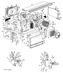 Section Diagram and Parts List for A2B688EPCSW3  General Electric Air Conditioner