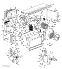 Section Diagram and Parts List for A3B593DEALQ2  General Electric Air Conditioner