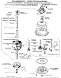 TRANSMISSION - COMPLETE BREAKDOWN Diagram and Parts List for WWC7500FBL  General Electric Washer