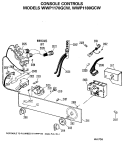 CONSOLE CONTROLS Diagram and Parts List for WWP1170GCW  General Electric Washer