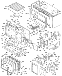 Section Diagram and Parts List for JHP70N*K1  General Electric Microwave Oven Combo