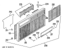 Section Diagram and Parts List for AJH10D7W1  General Electric Air Conditioner