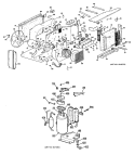 Section Diagram and Parts List for AJH10D7W1  General Electric Air Conditioner