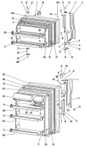 Section Diagram and Parts List for TBF16VGR  General Electric Refrigerator