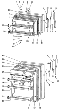 Section Diagram and Parts List for TBF16XJBL  General Electric Refrigerator