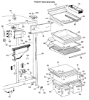FRESH FOOD SECTION Diagram and Parts List for TFX22KHE  General Electric Refrigerator