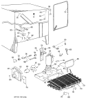 Section Diagram and Parts List for TFX24FHE  General Electric Refrigerator