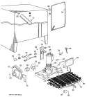 Section Diagram and Parts List for TFX20DJB  General Electric Refrigerator