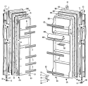 Section Diagram and Parts List for TFX20KJC  General Electric Refrigerator