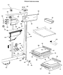 FRESH FOOD SECTION Diagram and Parts List for TFX20KJC  General Electric Refrigerator