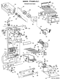 FREEZER SECTION Diagram and Parts List for TFX20RJC  General Electric Refrigerator
