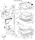 Part Location Diagram of WR32X0901 GE PAN LOWER