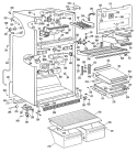 Section Diagram and Parts List for TBX24KKBR  General Electric Refrigerator