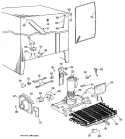 Section Diagram and Parts List for TFX22RJC  General Electric Refrigerator