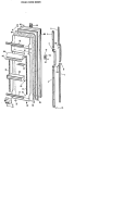 FRESH FOOD DOOR Diagram and Parts List for TFX24EJC  General Electric Refrigerator