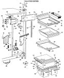 FRESH FOOD SECTION Diagram and Parts List for TFX24EJC  General Electric Refrigerator