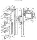 Part Location Diagram of WR71X1750 GE SHELF DR MODULE Assembly