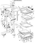 FRESH FOOD SECTION Diagram and Parts List for TFX24FJB  General Electric Refrigerator