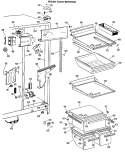 FRESH FOOD SECTION Diagram and Parts List for TFX24RJC  General Electric Refrigerator