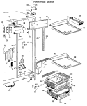 FRESH FOOD SECTION Diagram and Parts List for TFX24SJB  General Electric Refrigerator