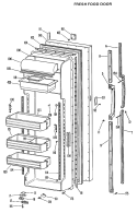 Part Location Diagram of WR71X1752 GE SHELF DR MODULE Assembly