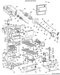 FREEZER SECTION Diagram and Parts List for TFX27RJC  General Electric Refrigerator